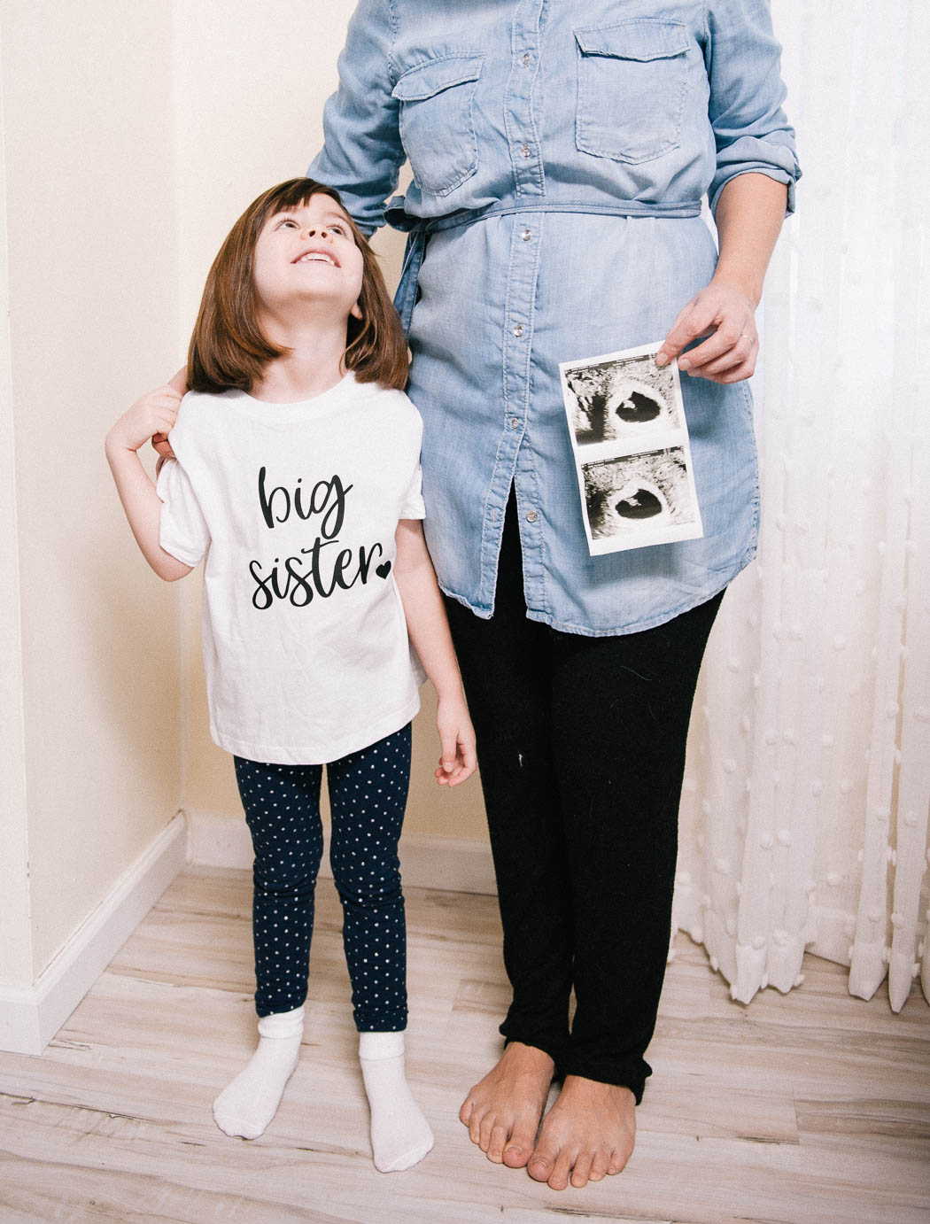 big sister t-shirt with pregnancy announcement